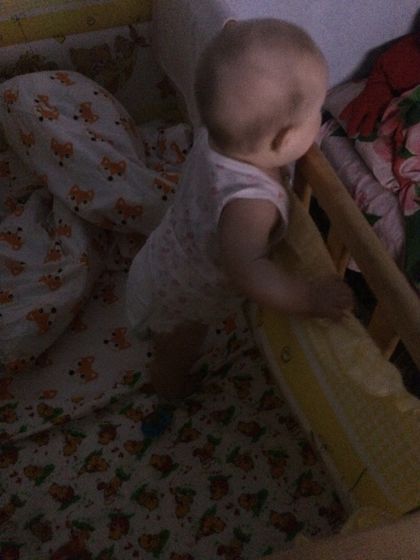 Встали в кроватке❤️????
