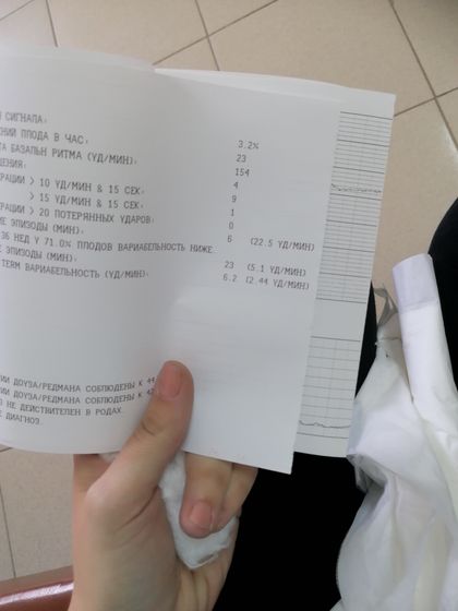 Ктг 36 недель 6 баллов