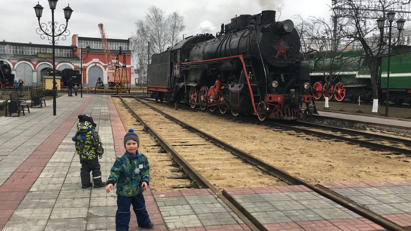 Сходили в музей паровозов!