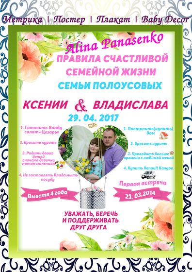 Делаю метрика и плакаты