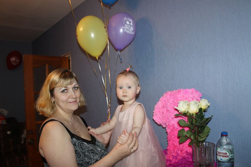 Анжелике 1 годик!👧💗👪