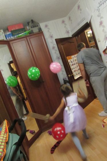 Анютке 7 лет. Рыцарский день рождения