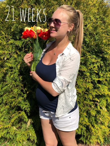 21 неделя! Привет, животик)))