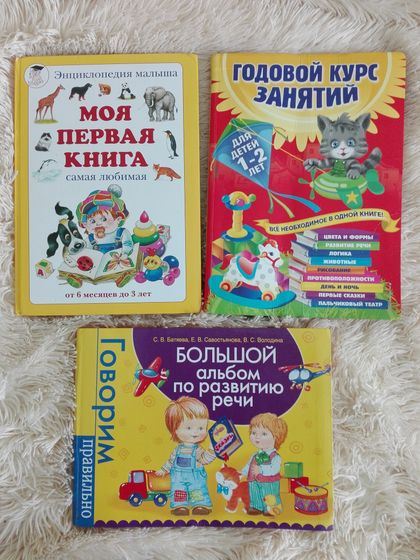 Основные развивающие пособия от 1 года.