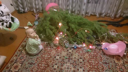 Вот и нарядили ёлочку..