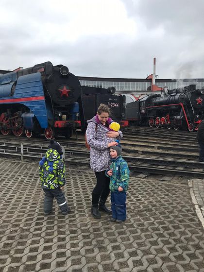 Сходили в музей паровозов!