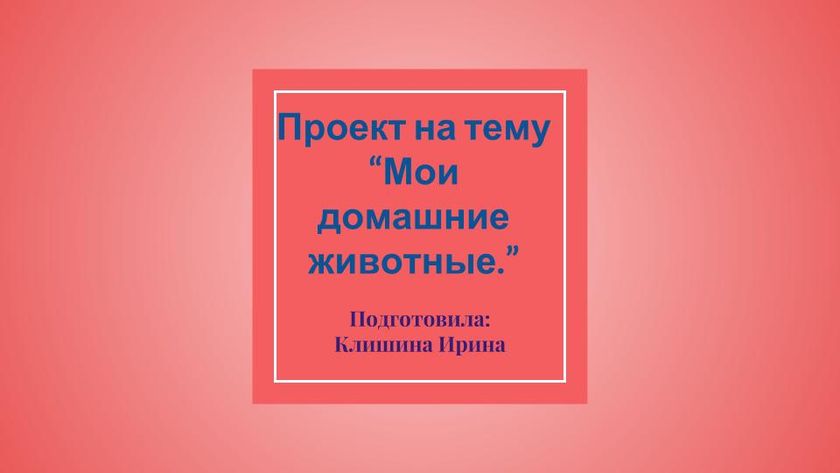 Презентация