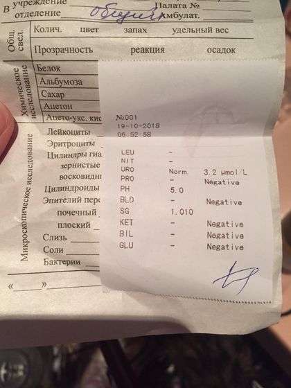 Анализ мочи расшифруйте пожалуйста