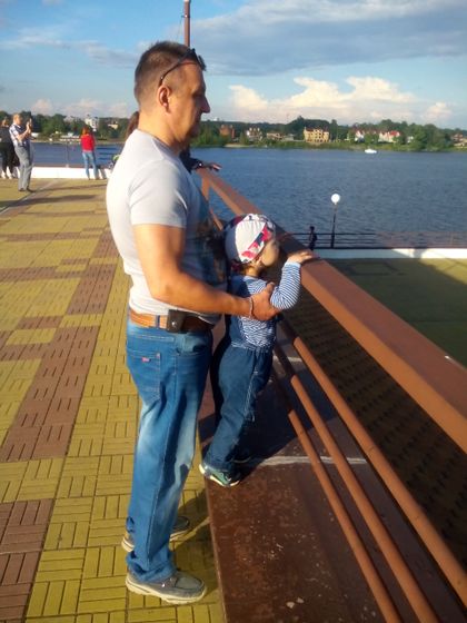 Вечер на Волге