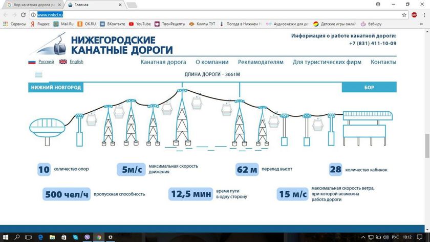 Нижний Новгород. День 11. Часть 1. Канатная дорога. (11.10.17)