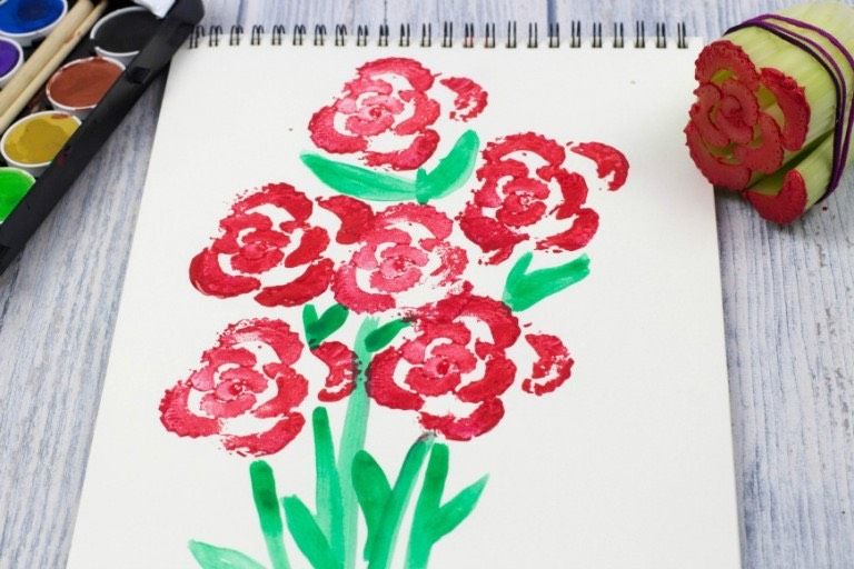 Рисуем сельдереем