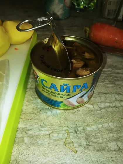 Суп с сайрой