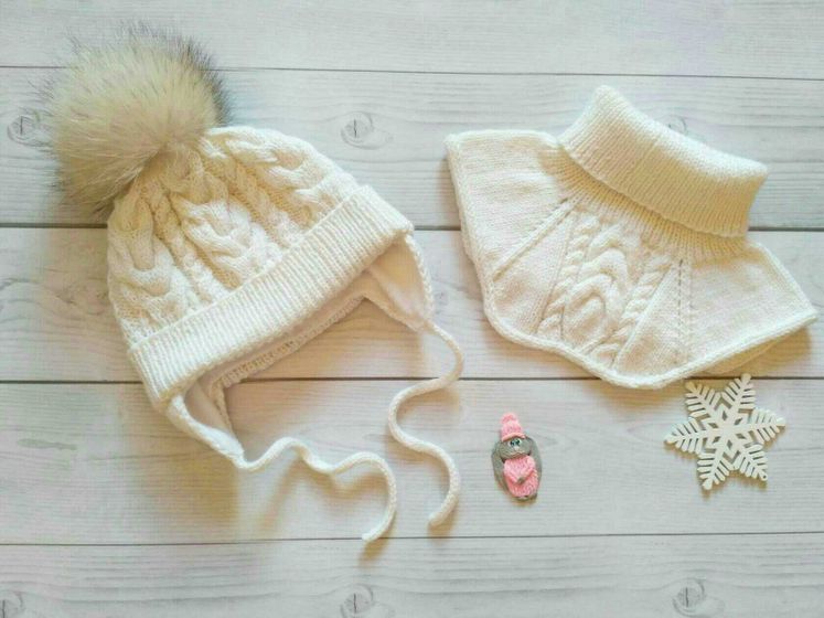 Тёплые шапки и комплекты для малышей 😍