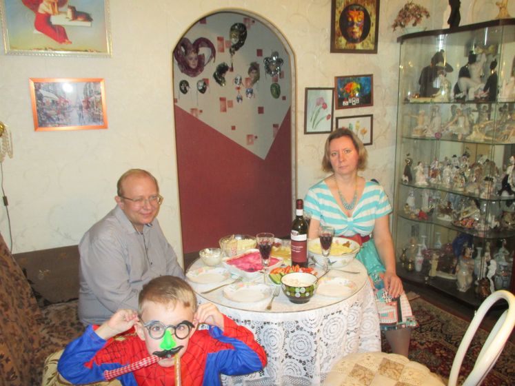 традиционный НГ у мамы.