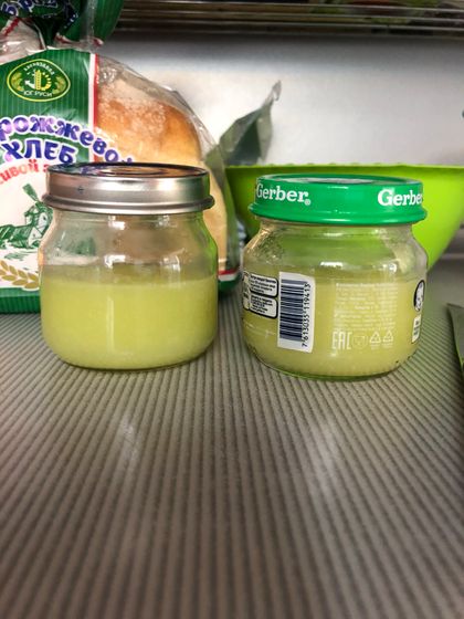 Домашнее пюре для прикорма