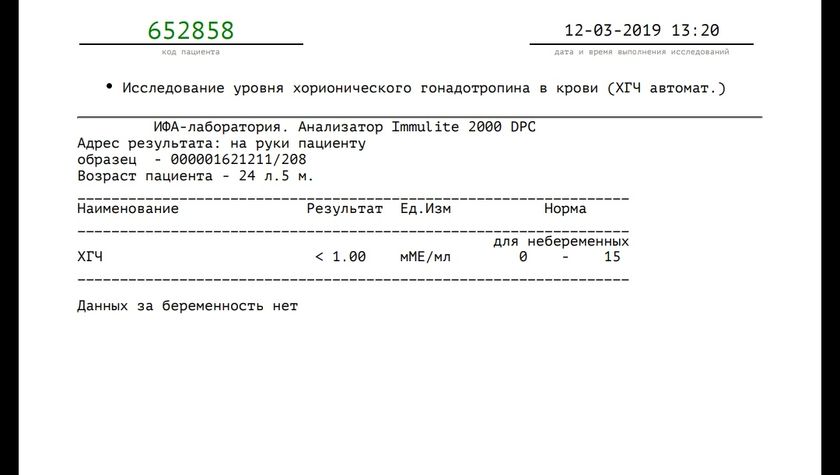 Тест положительный, полоска очень