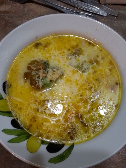 Что приготовить на ужин- сырный суп и горшочки картошка/курица