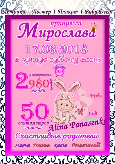 Делаю метрика и плакаты