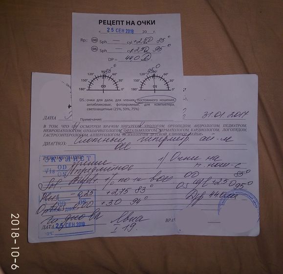 надевать ли очки ребёнку в 1,8 года?