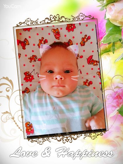 Нам сегодня 2 месяца 😄😍👣🌺🎉