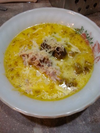 Что приготовить на ужин- сырный суп и горшочки картошка/курица