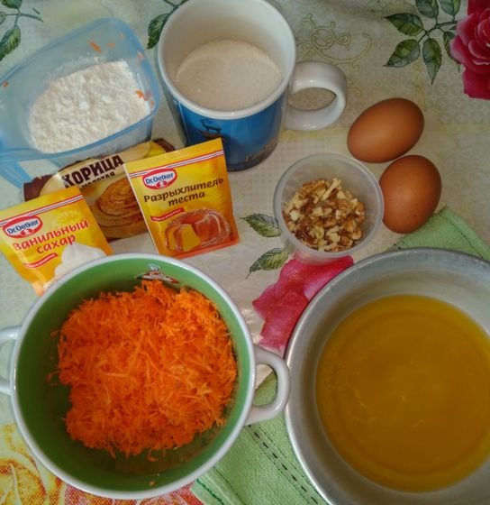 Кекс морковный
