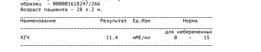 Хгч на 10 дпп