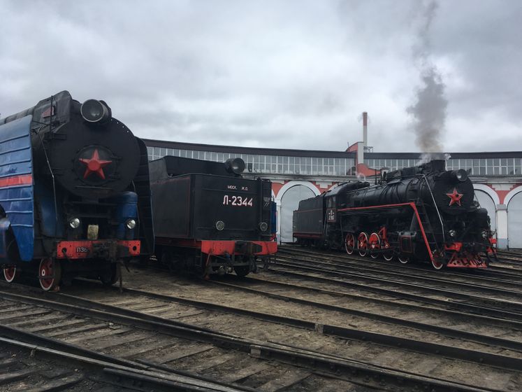 Сходили в музей паровозов!