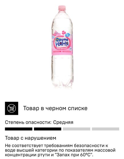 Вода Фрутоняня и Агуша