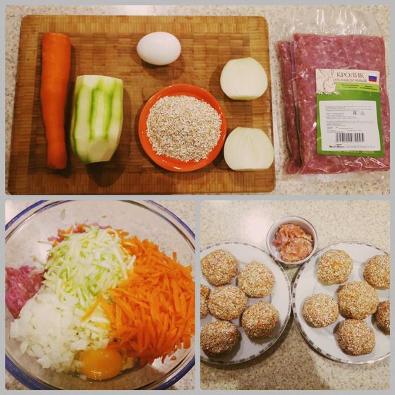 Котлетки из кролика для малышей😋👍