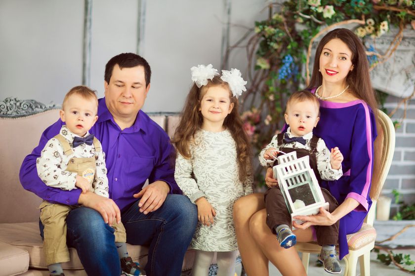 Сходили мы на фотосессию, двойне 1.4 года, Анютке 4 г.