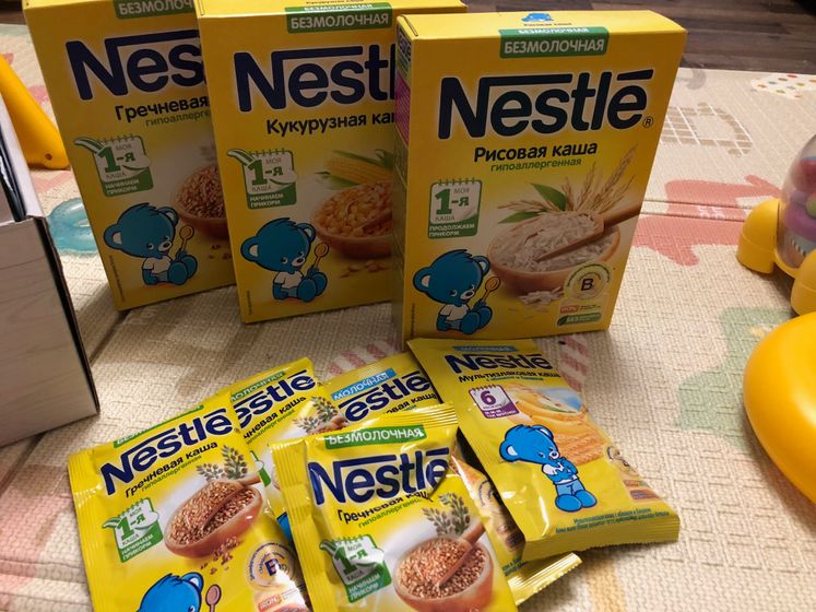Каши Nestle безмолочные