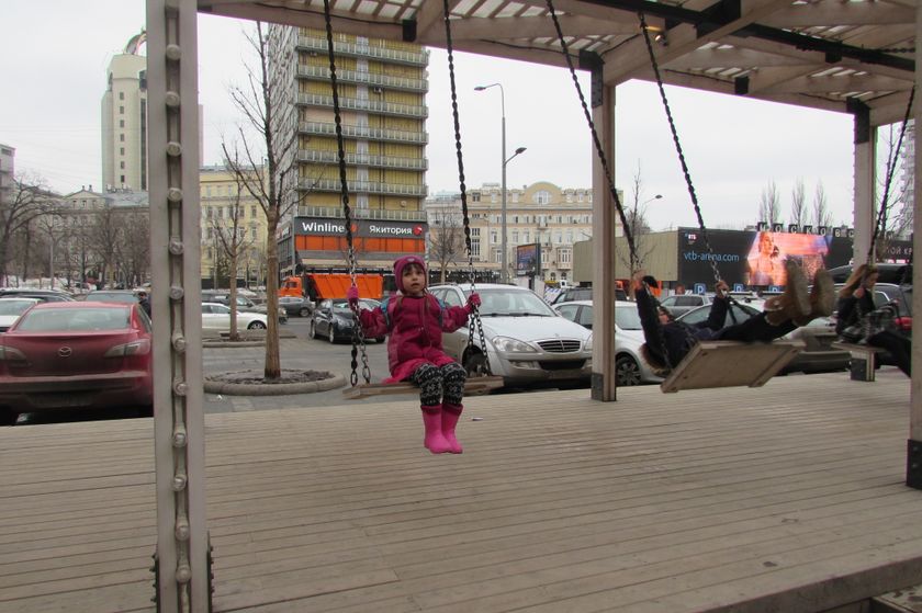 Воскресная прогулка на Новом Арбате