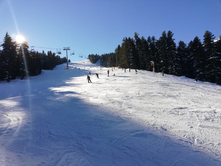 Горнолыжка с детками. Фото.