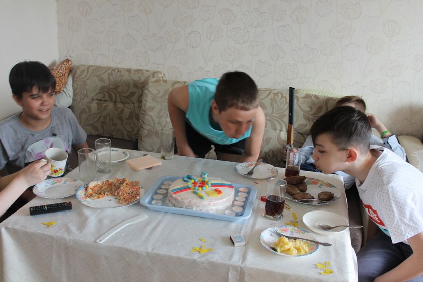 День Рождения сына и тортик