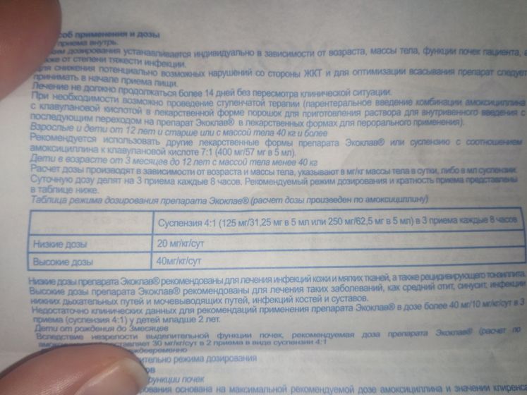 Помогите разобраться в дозировке